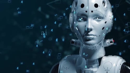 femme robot, animation femme science-fiction