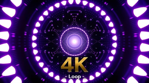 Geometric Purple Light Disco Background