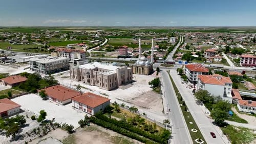 Vue aérienne de la vieille ville en Turquie 4 K