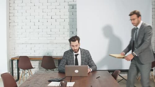 Leadership and Business Concept. Business Team in Office