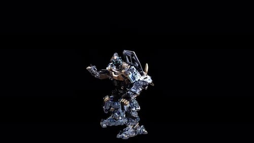 93 Roboter stehend Sprung 4K