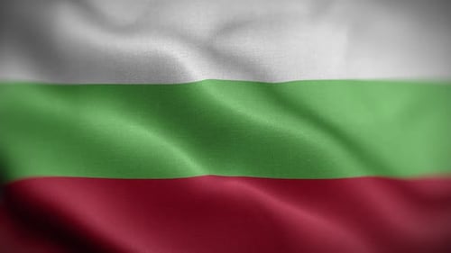 Realistic Waving Flag of Bulgaria