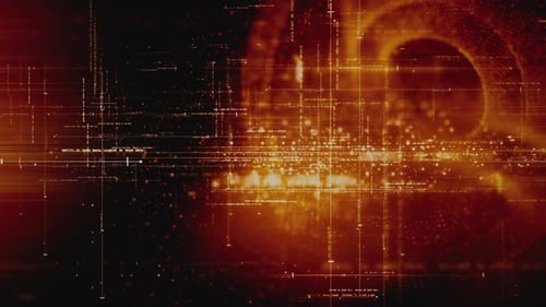 Futuristic Data Matrix Simulation Vertical Background 02