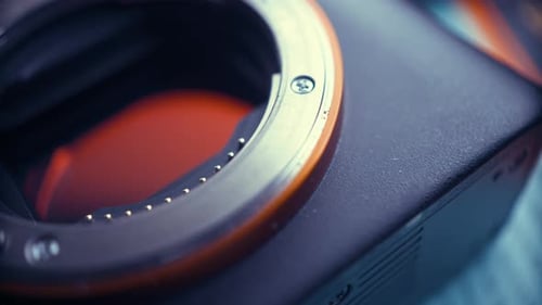 digital matrix of the camera shot close-up