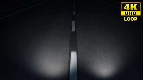 Straßenmarkierungen bei Nacht Loop