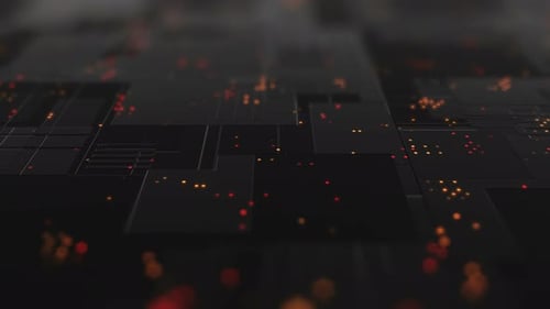 Abstract high tech digital technology background 4K loop.