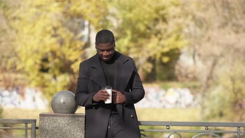 Coffee to Go Takeaway Drink Autumn Man Park