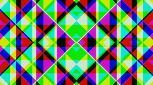 Endless Fixated Fantasy of an Abstract Pattern of Multicolored Squares 03