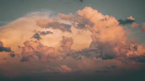 Clouds Time Lapse, Building Motion Cloud with Blue Sky