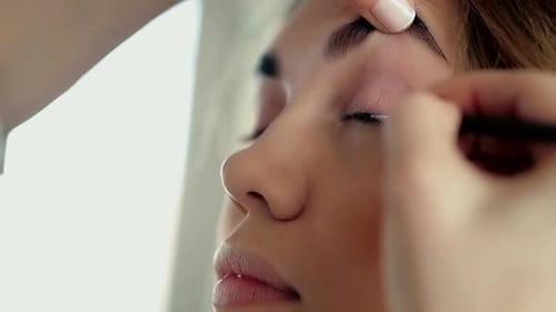 Makeup Artist Applies Makeup 6