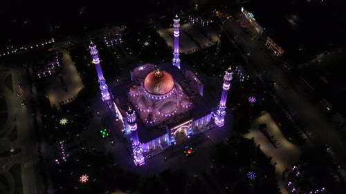 Moschee-Stolz der Muslime, benannt nach dem Propheten Muhammad in der Stadt Shali