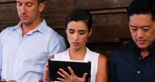 Adults Using Technology in a Corporate Setting