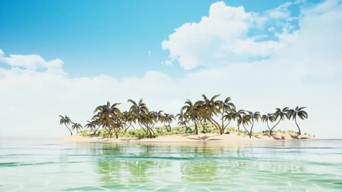 Beautiful Tropical Beach Island