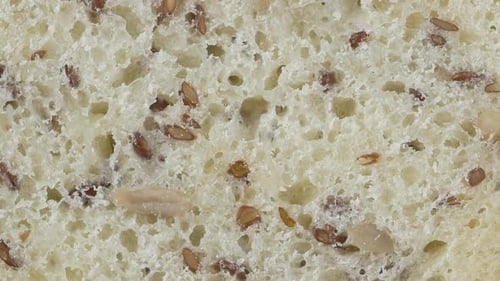 Extreme Close Up of Seedy Bread Texture