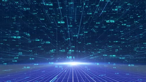 Flux numérique binaire de mégadonnées en 3D : contexte de la technologie spatiale