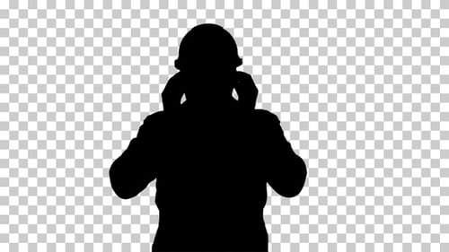 Silhouette Worker, Alpha Channel