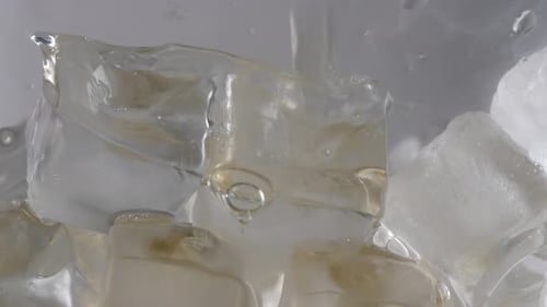 Pouring Liquid on Ice