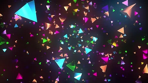 Bunte Dreiecke Loop 4K