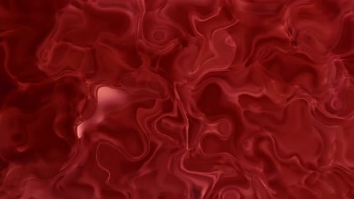 Liquido holográfico de color rojo abstracto de tinta