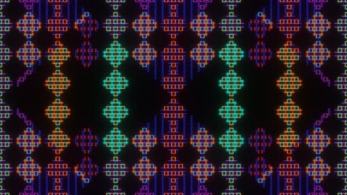 Abstract Animation of Pixel Squares