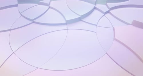 Modern Abstract Pastel Circles Moving Background Loop