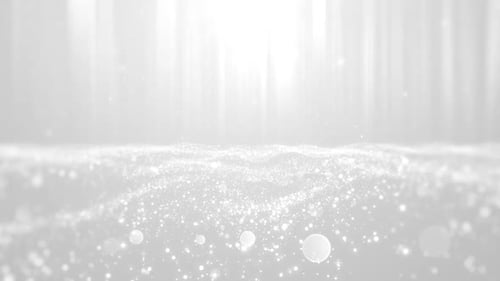 Elegant Shimmering White Particle Loop Background