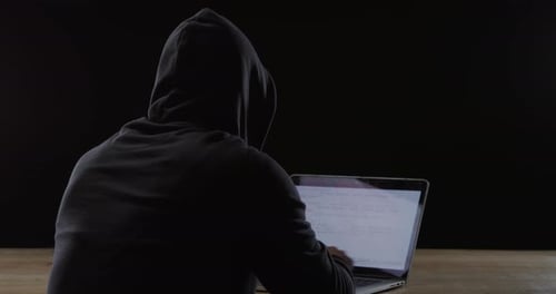 Man working on computer