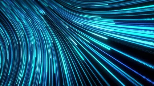 Blaue Linien Neonfeld