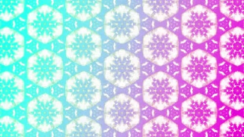 Vibrant Geometric Kaleidoscope Pattern Background Loop