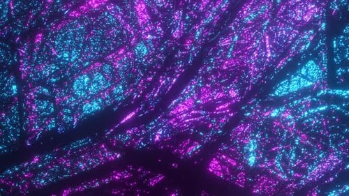 Looped animation. Abstract colorful wavy background. 3d rendering.