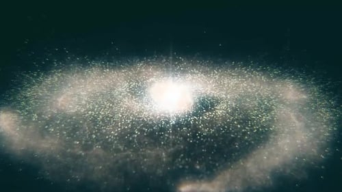 Abstract Shimmering Galaxy Starfield Motion Background