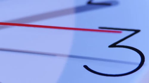 Office Wall Clock in a Classic Style, Close-up