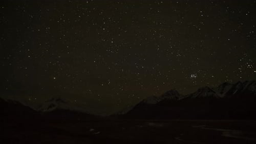 Timelapse nocturno de Mount Cook