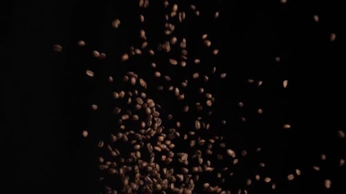 Explosion von gerösteten Kaffe