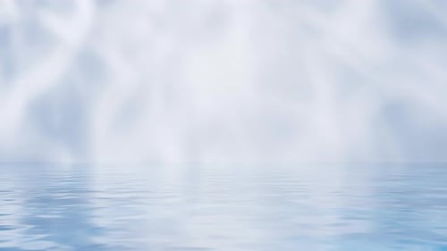 Bright room with water inside