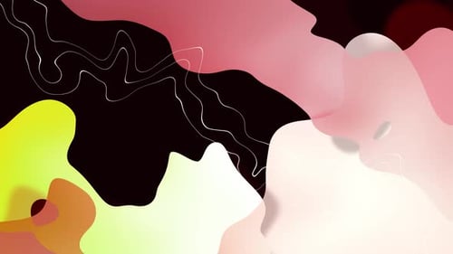 Abstract Purple Colorful Smooth Wavy Line Animation 4k Seamless Loop Background