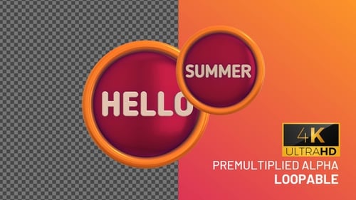 Hello Summer Bage Looping mit Alpha-Kanal
