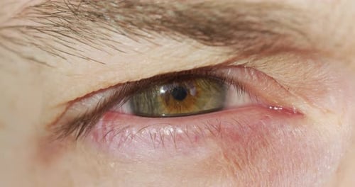 Close up of a man's eye