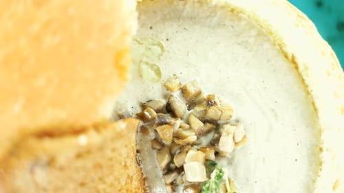 Mushroom Soup Close Up