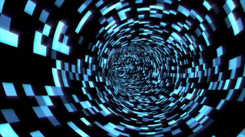 Fly in Digital Tunnel in Cyberspace Encrypted Network Information - 1080p