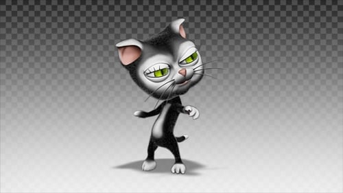Cartoon Kitty Cat - Dance Greasy