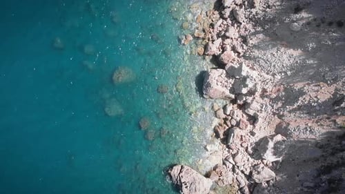 Crystal clear turquoise sea water
