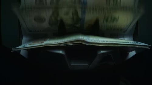 Money Counter Machine Sorting Dollar Bills