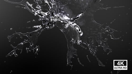 Dynamic Clear Liquid Splash and Drop Element