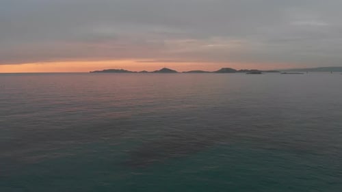 Beautiful aerial large view over the Frioul archipelago Château d'If Marseille