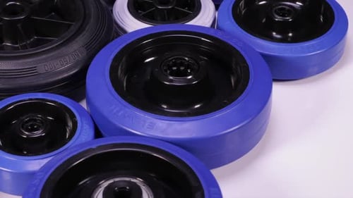 Rubber Wheels Rotation Mixed Off Center