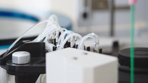 Close Up of Medical Machine in Clinical Lab