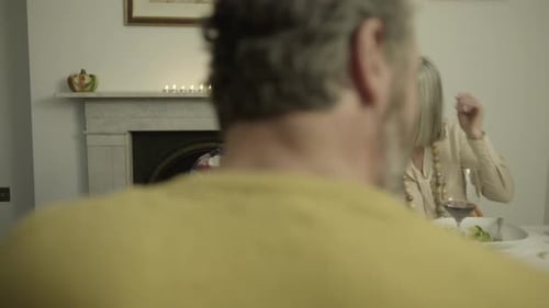 Family Dinner Gathering with Teenager and Grandmother