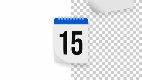 Calendario contando hacia arriba y hacia abajo