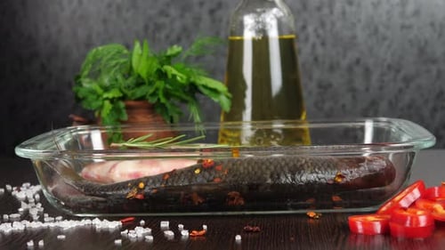 Preparing Fish with Lemon, Herbs, and Spices